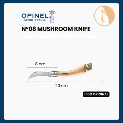 Opinel N°08 Mushroom Knife - Pisau Lipat Pemotong Jamur