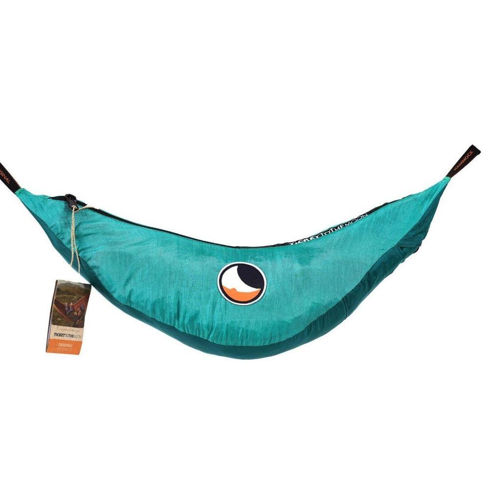 Ticket To The Moon Hammock King Size Emerald Green - Parasut Camping Outdoor Ayunan Nyaman 320x230 cm OEKO-TEX Certified