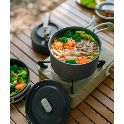 Alat Masak Camping Outdoor - Naturehike Cooking Set Wild Trekking Aluminum Alloy Pot Set / CNK2450CF010