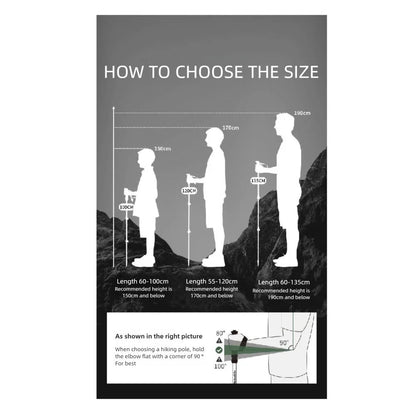 Tongkat Gunung/Hiking - Naturehike Qing Xue Base Three-Section Telescopic  Trekking Pole / CNK2550DS010