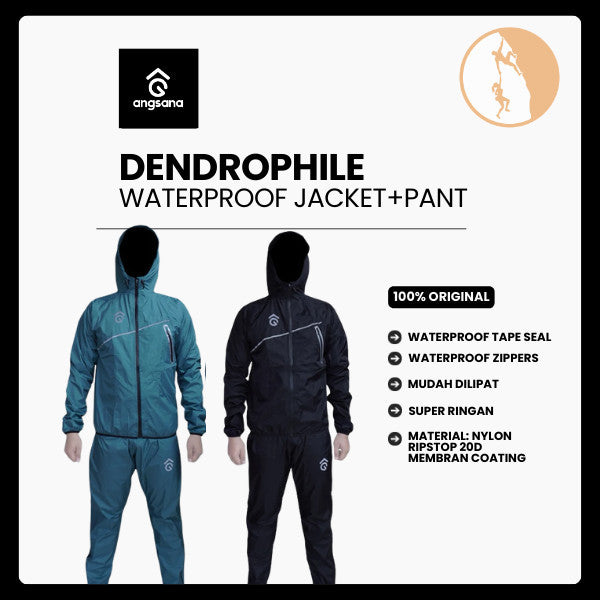 Jaket Celana Waterproof Pocketable - Angsana Dendrophile Series