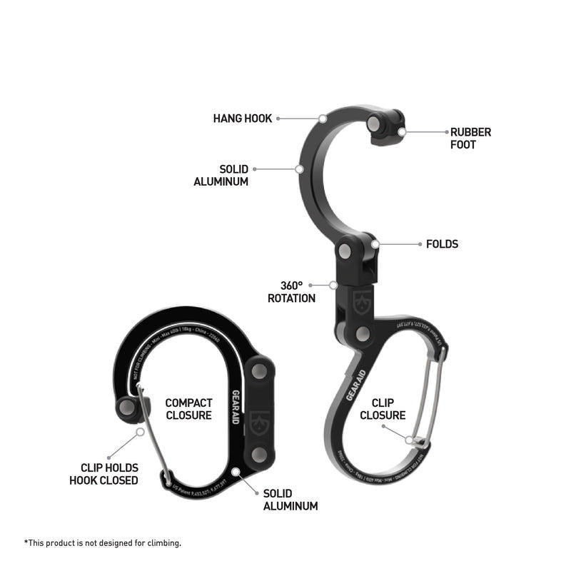 Karabiner Multifungsi - Gear Aid Heroclip (Mini / 20gr)