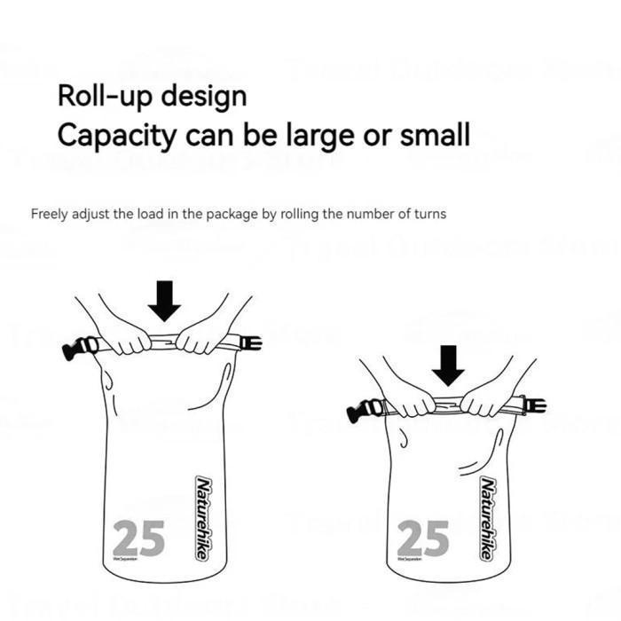 Tas Drybag Outdoor - Naturehike Backpack Waterproof Bag - 10L/15L/25L