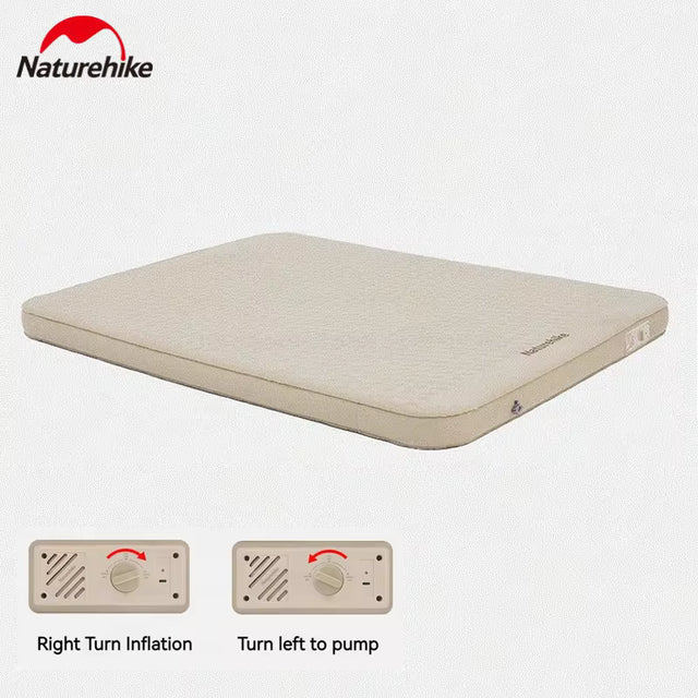 Matras Angin Camping - Naturehike Yugu Comfort Automatic Inflatable Cushion With Inner Inflatable Pump