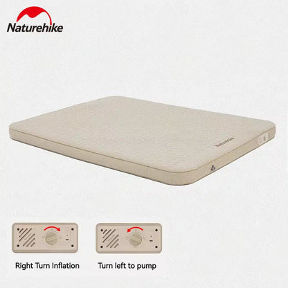 Matras Angin Camping - Naturehike Yugu Comfort Automatic Inflatable Cushion With Inner Inflatable Pump