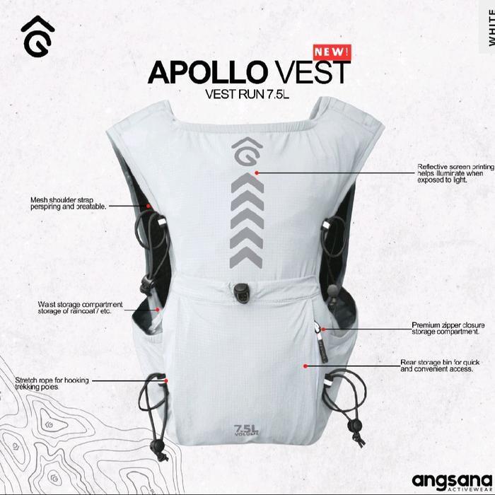 Rompi Lari / Vest Trail Running - Angsana Apollo Hydropack Access