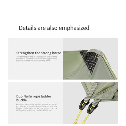 Tenda Camping/Ultra Light Hiking - Naturehike Lingfeng Hiking Tent UL / Kapasitas 2 Orang /15D Nylon