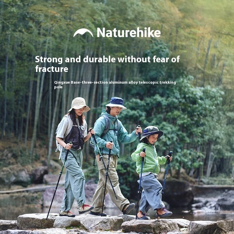 Tongkat Gunung/Hiking - Naturehike Qing Xue Base Three-Section Telescopic  Trekking Pole / CNK2550DS010