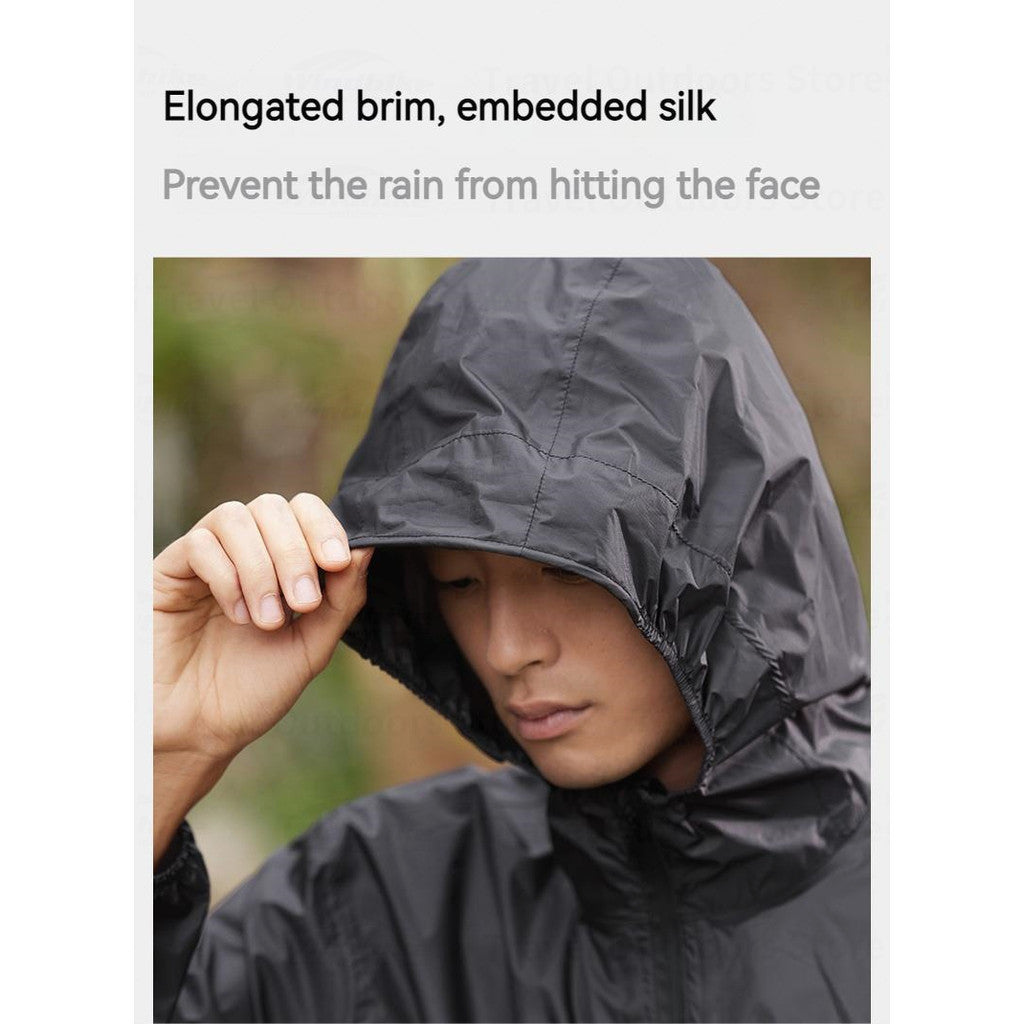 Jas Hujan Hiking Unisex - Naturehike Split Raincoat