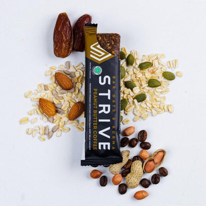 Strive Energy Bar Peanut Butter Coffee - Camilan Instant Berenergi