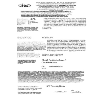 Fall Arrest Device / Alat Keselamatan - Beal Monitor