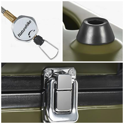 Kompor Camping Portable Outdoor - Naturehike Double Burner Folding Camping Gas Stove NH22RJ003