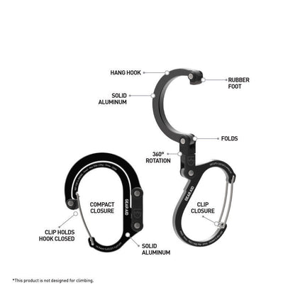 Karabiner Multifungsi - Gear Aid Heroclip (Small / 31gr)
