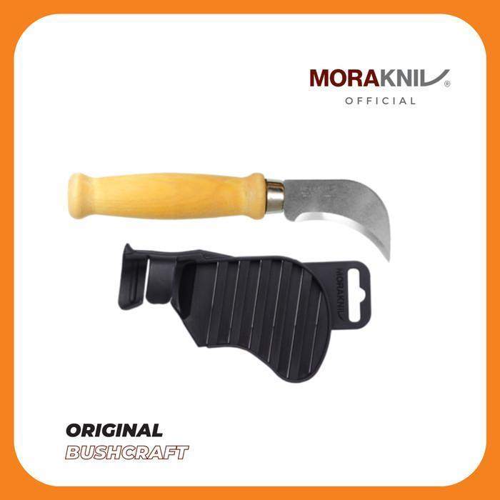 Pisau Morakniv Roofing Felt Knife Wooden Handle (S) - Stainless Steel