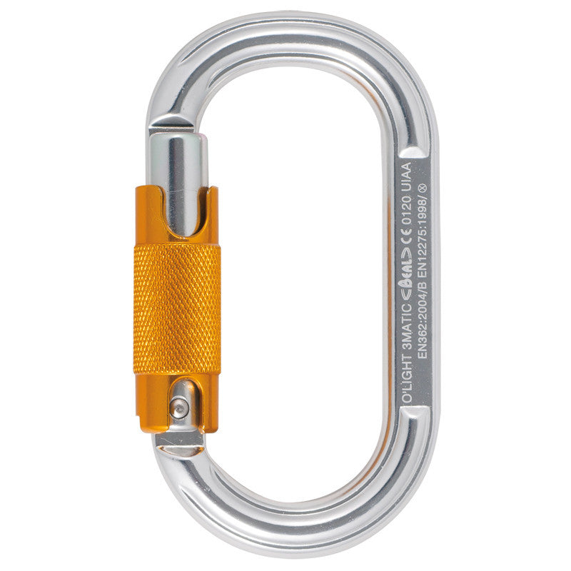 Karabiner Panjat - Beal O'light 3-Matic - Oval Aluminium Carabiner