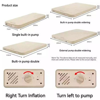Matras Angin Camping - Naturehike Yugu Comfort Automatic Inflatable Cushion With Inner Inflatable Pump