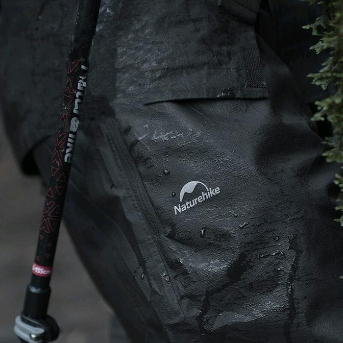 Celana Panjang Gunung Waterproof Unisex - Naturehike Outdoor Weatherproof  Pants / Black