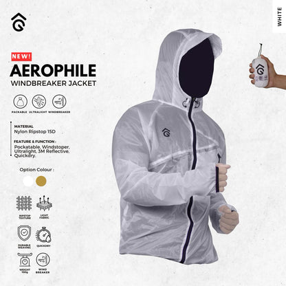 Jaket Windbreaker Ultralight - Angsana Aerophile Packable  Jacket Trail Running