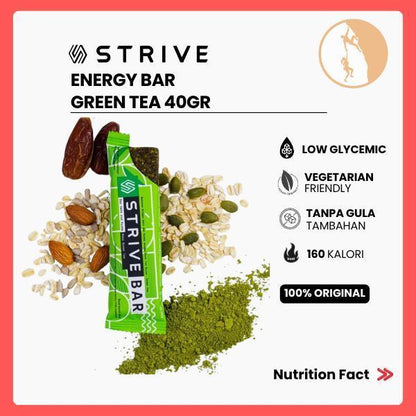 Strive Energy Bar Greentea - Camilan Instant Berenergi