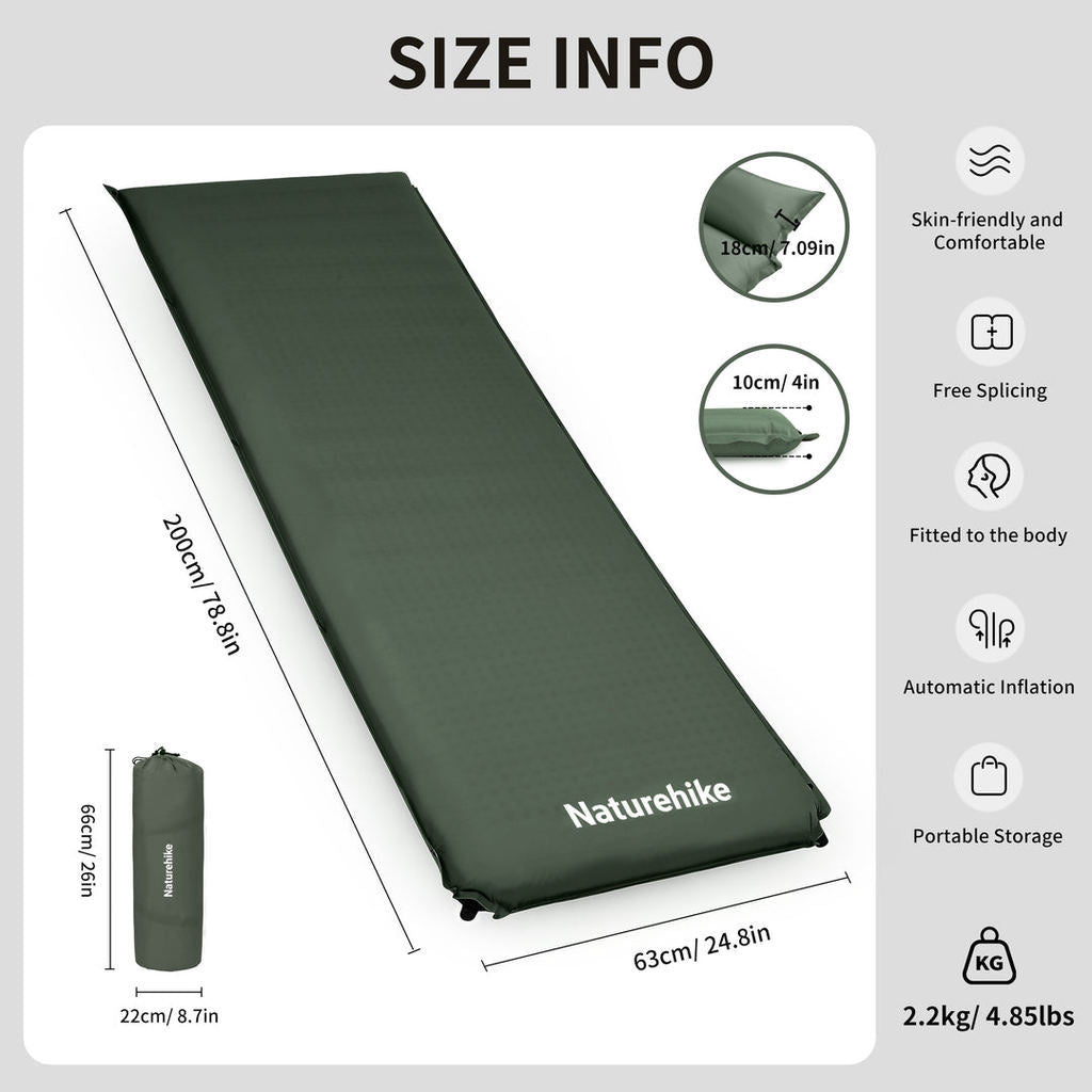 Matras Angin Camping - Naturehike D04 Thickened Self-inflating Cushion