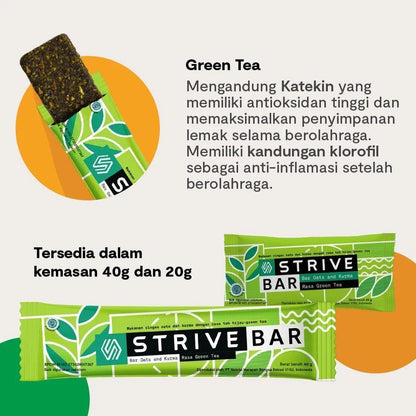 Strive Energy Bar Greentea - Camilan Instant Berenergi