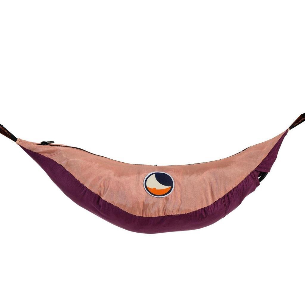 Ticket To The Moon - Original Hammock Plum / Peach, Hammock Outdoor Tidur Camping Ayunan, Ukuran 320x200 cm, Berat 600 g, Kualitas OEKO-TEX, Multifungsi dan Nyaman