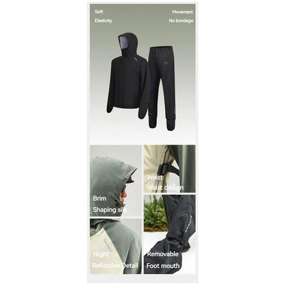 Jaket Waterproof Hiking Unisex - Naturehike Outdoor Raincoat