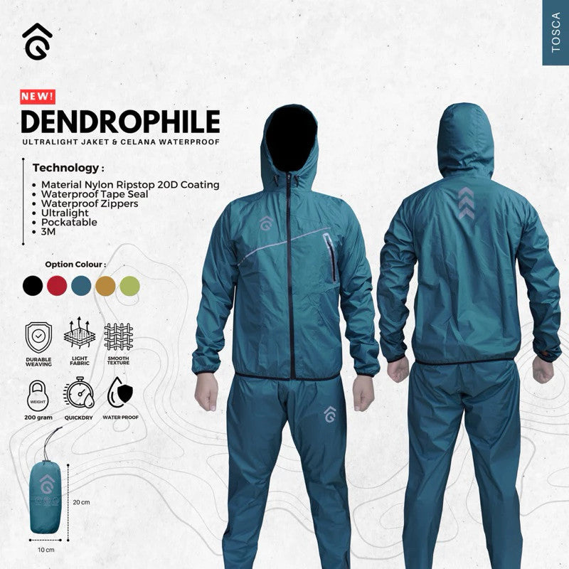 Jaket Celana Waterproof Pocketable - Angsana Dendrophile Series