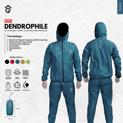 Jaket Celana Waterproof Pocketable - Angsana Dendrophile Series
