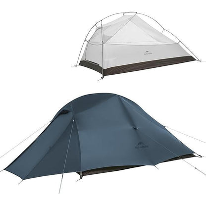 Tenda Camping/Ultralight Backpacking Tent - Naturehike Cloud Up™ PRO/ Kapasitas 3 Orang / 20D Nylon