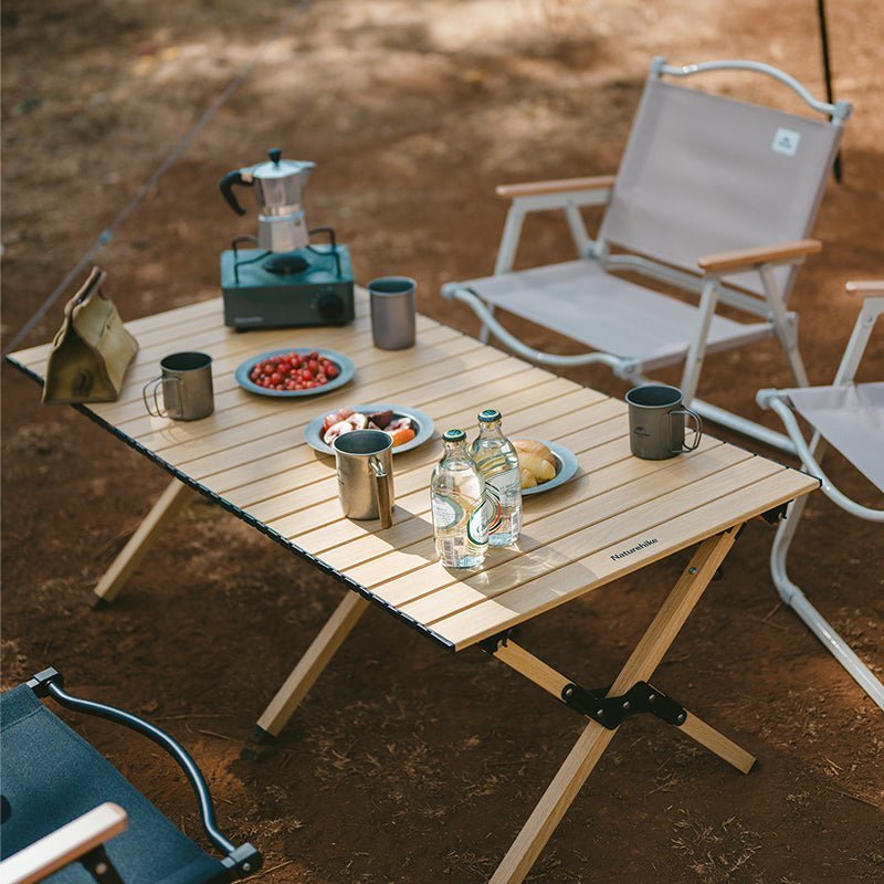 Meja Lipat Portable Camping - Star Jane L01 Egg Roll Table / Wood