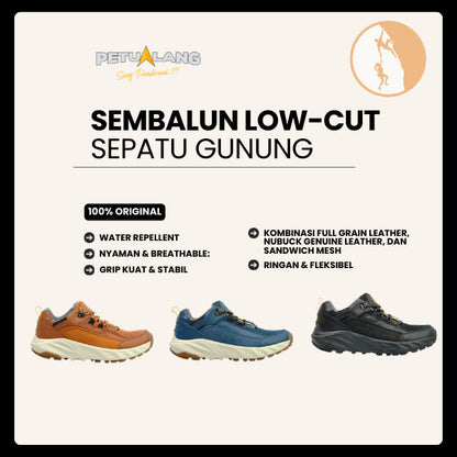 Sepatu Gunung/Hiking Unisex - Petualang Sembalun Low-Cut