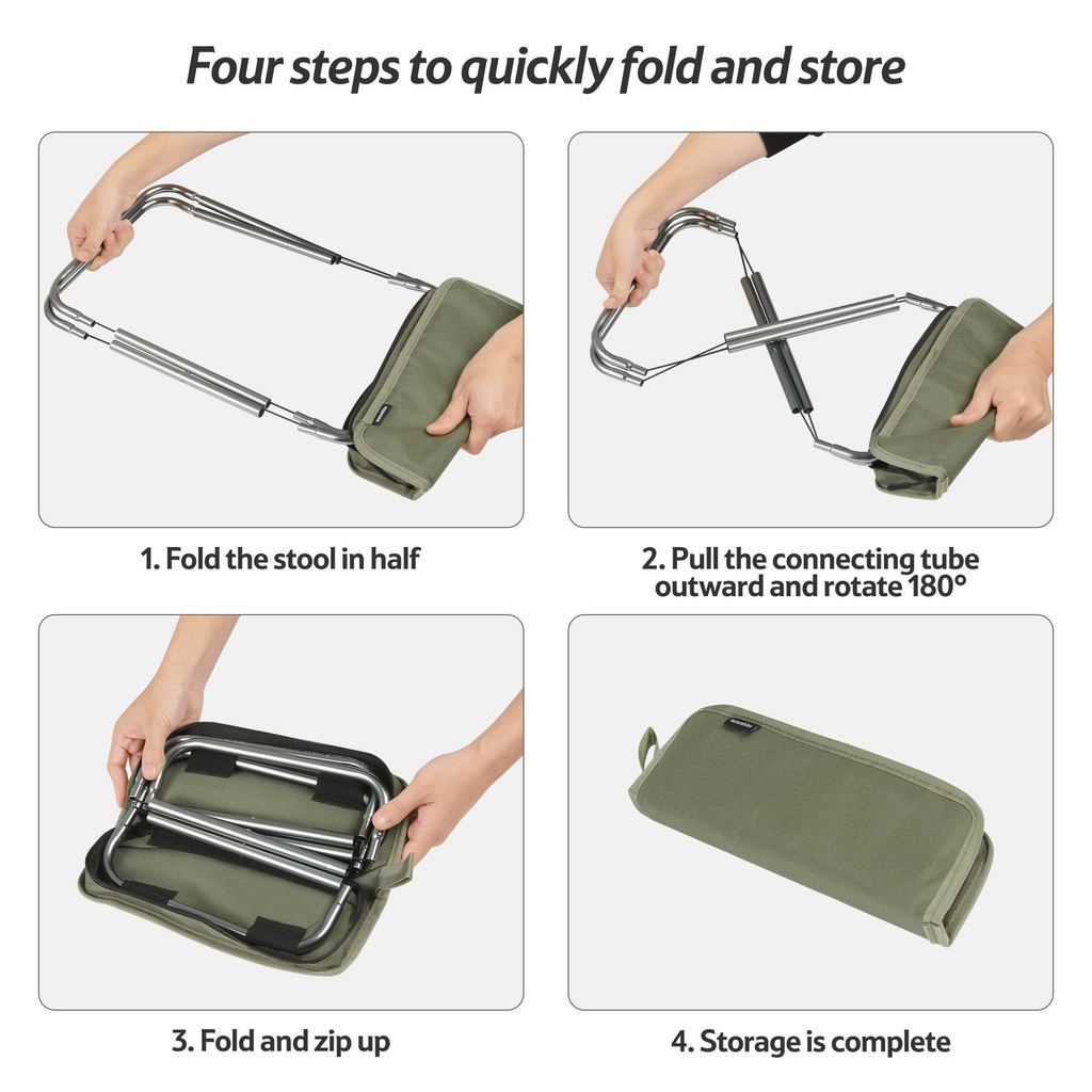Meja Camping Portable - Yamami XL01 Ultralight Folding Camping Stool / Aluminum Alloy Mini Table