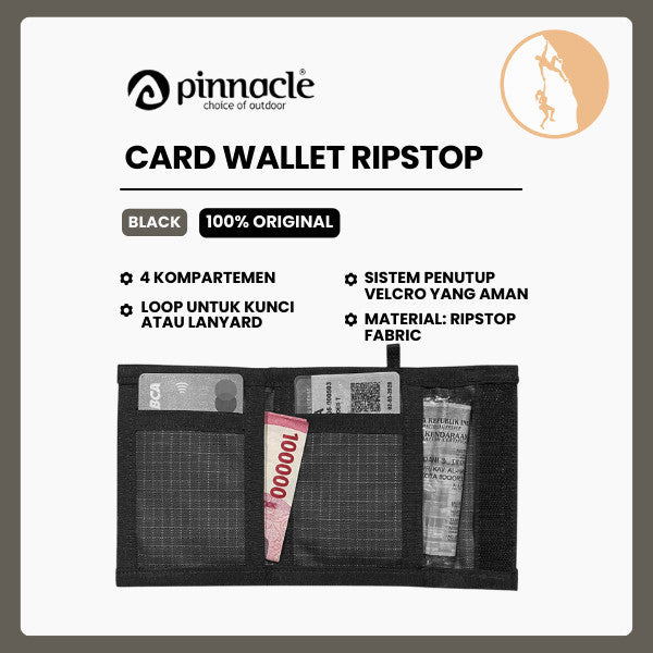 Dompet Kartu - Pinnacle Pro Card Wallet Ripstop (Black)