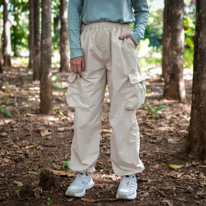 Celana Cargo Highwaist Oversize Unisex - Greenforest Saga