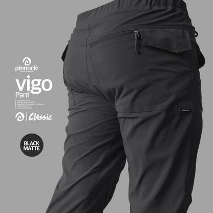 Celana Panjang Pria - Pinnacle Vigo Pant Classic (Black Matte)