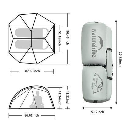 Tenda Camping/Ultralight Backpacking Tent - Naturehike Star River UL / Kapasitas 2 Orang