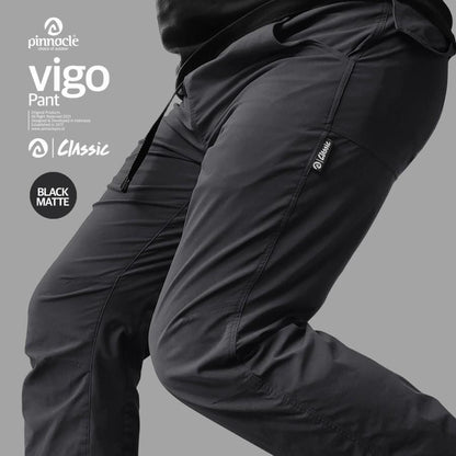 Celana Panjang Pria - Pinnacle Vigo Pant Classic (Black Matte)