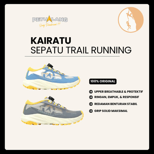 Sepatu Lari Trail Running Unisex - Petualang Kairatu Trail Blazer