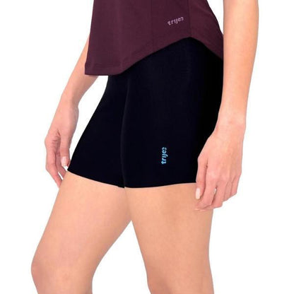 Trijee Women High Rise Short ES Mini Legging Slim - Black