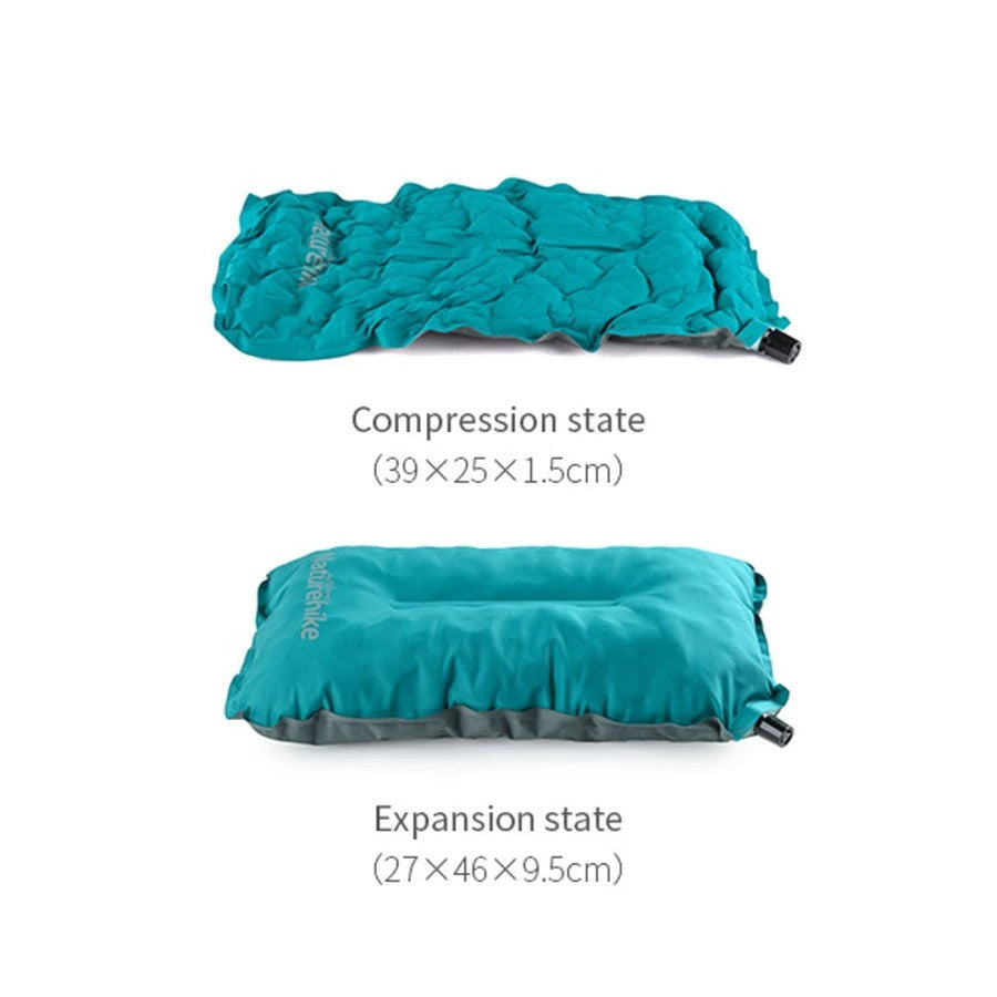 Bantal Traveling/Portable - Naturehike Sponge Automatic Inflating Pillow