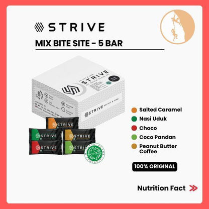 Strive Energy Bar Mix Bite Site - Camilan Instant Berenergi