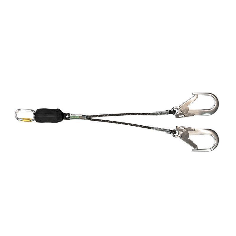 Climbing Safety/Fall Arrest Lanyard - Beal Dynapro Air V Hook 150cm Sand