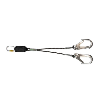 Climbing Safety/Fall Arrest Lanyard - Beal Dynapro Air V Hook 150cm Sand