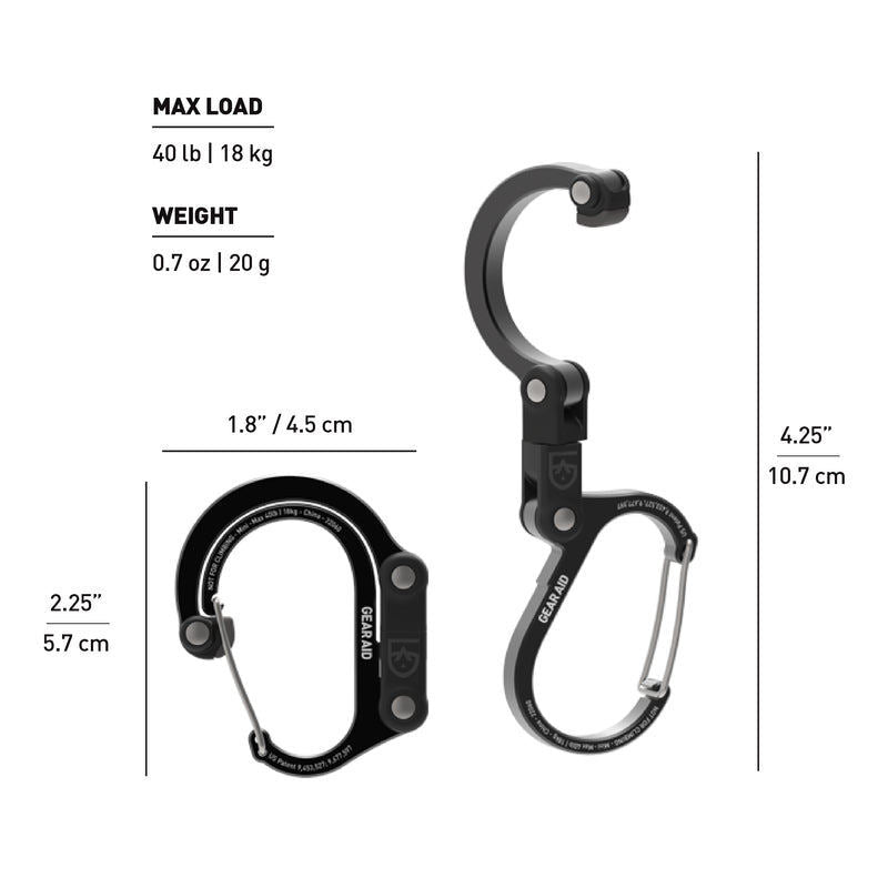Karabiner Multifungsi - Gear Aid Heroclip (Mini / 20gr)