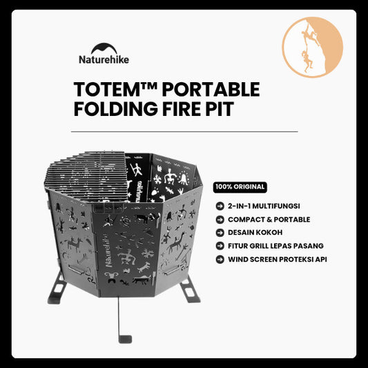 Tungku Lipat Outdoor - Naturehike Totem™ Portable Folding Fire Pit