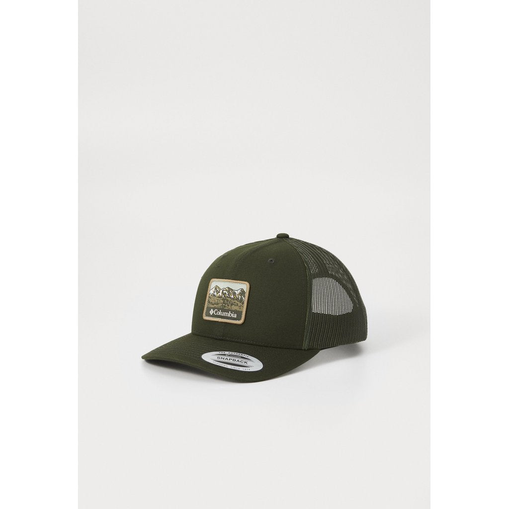 Topi Outdoor Unisex - Columbia Mesh Snap Back Cap High & Adjustable  (Greenscape/Sisters)
