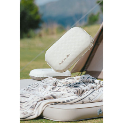 Bantal Tiup/Travel/Portable - Naturehike 2-in-1 Sponge Pillow (Champagne Brown)